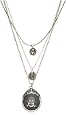 Lucky Brand 3 Layer Buddah Pendant Necklace