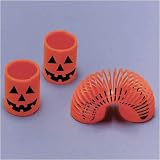 Pumpkin Face Mini Spring Toys (8 count)