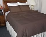 Microfiber Twin Mini Duvet Cover Set, Chocolate