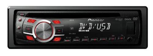 Pioneer DVH-330UB 1-DIN DVD-RDS-Tuner (4x50 W MOSFET, AUX-In, iPod-Direksteuerung, USB 2.0) schwarz