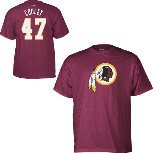 Reebok Washington Redskins Chris Cooley Name & Number T-Shirt Extra Large