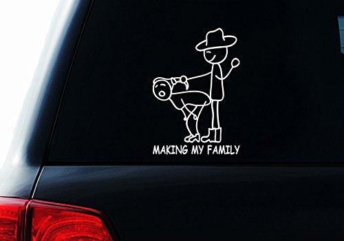Making My Family Funny Stuff , Car Laptop Decal Sticker BarryDecals 5033434-4inch