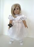 Communion Dress with Headband Bible Socks and Signature Teddy Bear for American Girl Dolls