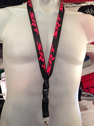 Srt Lanyard Key Holder R/t Hellcat Dodge (BLUE, LOGO BLACK)