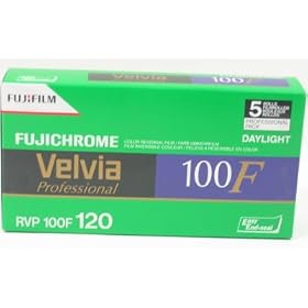 Fuji Velvia 100F (RVP) 120- 5 Pack Slide Film by Fuji