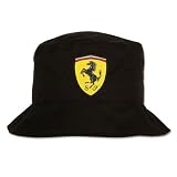 Ferrari Shield Bucket Hat - Black