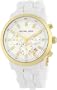 Michael Kors Quartz, Mother of Pearl Dial with White Acrylic Band - Womens Watch MK5218