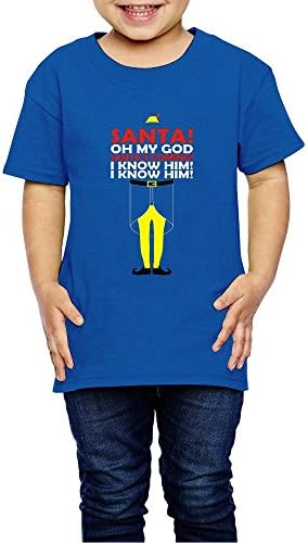 Santa Oh My God Santa's Coming I Know Him Buddy The Elf Christmas Cute Kids,Baby Tshirts