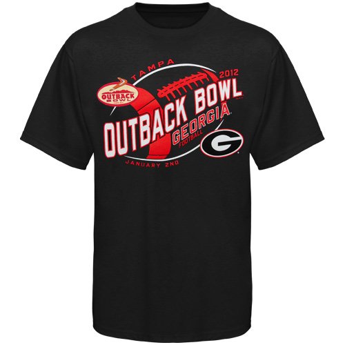 Georgia Bulldogs 2012 Outback Bowl Bound Fried T-Shirt - Black (Medium)