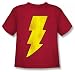Search : DC Shazam Logo Distressed Juvenile Red T-Shirt DCO268-KT