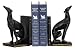 SI 4-83032 Pair Black Greyhound Bookends