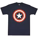 MARVEL COMICS CLASSIC CAPTAIN AMERICA LOGO T SHIRT