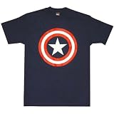  : MARVEL COMICS CLASSIC CAPTAIN AMERICA LOGO T SHIRT