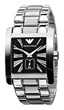 Emporio Armani Gents Stainless Steel Bracelet Watch with Black Dial