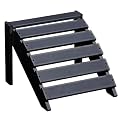 Lifestyle Adirondack Ottoman - Black