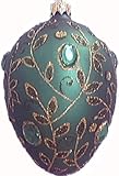 Museum Collection Faberg&Atilde;&copy; Moscow Carriage Egg Glass Ornament-Small