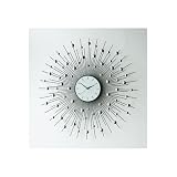 HUGE RETRO VERY LARGE 80cm SUNBURST MODERN WALL CLOCK