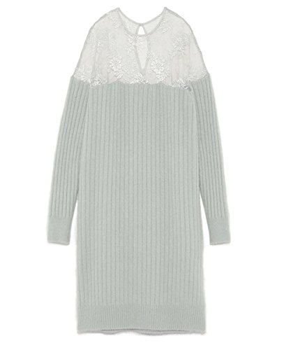 (スナイデル)snidel レースブロッキングニットワンピース