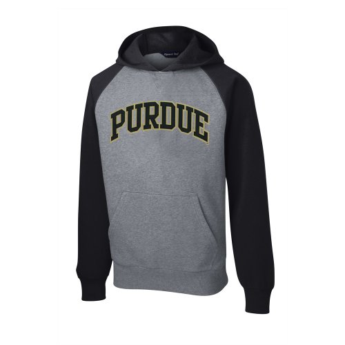 Purdue Raglan Colorblock Hooded Sweatshirt xgfdlilhhsf