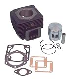 Top end overhaul kit. Includes cylinder, 2-port piston & rings, wrist pin, snap rings and gaskets. For E-Z-GO gas (2 cycle) 1989-93. FREE SHIPPING USA, EXCEPT ALASKA & HAWAII!