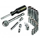 Socket Set 21 Piece High Visibility 1/4