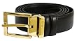 Givenchy Black Leather Belt with Gold Buckle 4041400880 Givenchy Black Leather Belt with Gold Buckle 4041400880