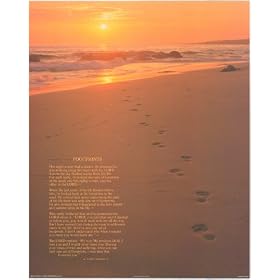 John Wagner Footprints In The Sand - Inspirational Posters - 16 x 20
