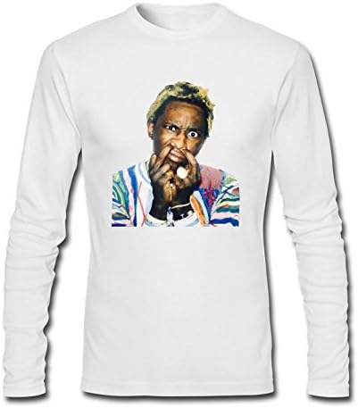 FASHIRT Men's Travis Scott musician Long Sleeve T-shirt White M