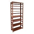 Flip-Flop 6 Shelf Folding Bookcase - Cherry
