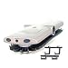 Electronic Tie Rack with Ionizer (Silver) (3" H x 5" W x 15.5" D)