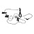 OEM Original BlackBerry Earbud Headset with On/Off Button 3.5mm (HDW-14322-001) for 8300 8310 8320 8330 Curve 8110 8120 8130 Pearl Smartphone