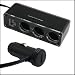 TeckNet WF-0096 3 Ways Car Cigarette Lighter Charger Adapter With One USB Jack - Black
