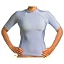 Beach Depot UPF 50+ Women's Short Sleeve Rash Guard Shirt - Carolina Blue
