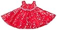 Red & Silver Dress Teddy Bear Clothes Outfit Fits Most 14" - 18" Build-a-bear, Vermont Teddy Bears, and Make Your Own Stuffed Animals