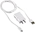 Samsung ETA-U90JWE 2-Amp Charger with 5-Feet Micro USB Data Charging Sync Cable - Non-Retail Packaging - White