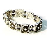 Hematite Magnetic Bracelet - Black Diamond