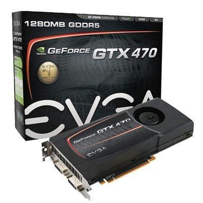 EVGA GeForce GTX470 1280 MB DDR5 PCI-Express 2.0 Graphics Card 012-P3-1470-AR