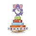 Melissa & Doug First Play Wooden Elephant Rocking Stacker (6 pcs)