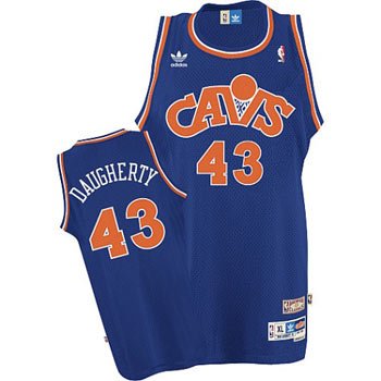 Brad Daugherty Cleveland Cavaliers Adidas Blue Swingman Jersey - L