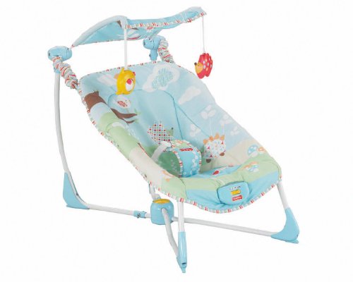 Buy Low Price Cozy Fisher-Price Fold & Go Musical Lightweight Bouncer W9452