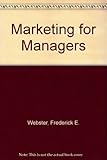 Marketing for managers