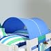 Hochbett Tunnel Fynn Hochbetttunnel Betttunnel für Hochbett Spielbett Etagenbett Kinderbett Stockbett Kinderzimmer Jugendzimmer Jonas Paidi Thuka Flexa 4 Dreams hell-blau
