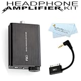 Fiio E10 USB DAC and Portable Headphone Amplifier + BONUS Fiio L9 L-Shaped Line Out Dock (LOD) Cable for iPhone and iPod + Butterfly Photo MicroFiber Cleaning Cloth