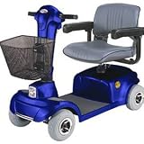 Economy Four Wheel Scooter, Blue with White Glove Service
