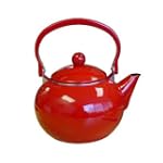 Calypso Basics 64 oz Harvest Tea Kettle in Red with optional Accessories
