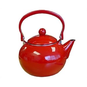Calypso Basics 64 Oz Harvest Tea Kettle In Red With Optional Accessories