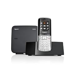 Gigaset SL400A High End Schnurlostelefon (4,6 cm (1,8 Zoll) TFT-Farbdisplay, Anrufbeantworter, USB-Anschluss, Bluetooth) metall / schwarz