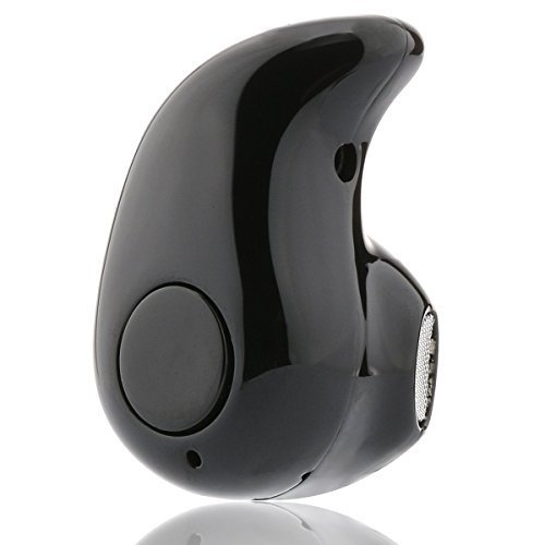 iEazy Mini Smallest Invisible Wireless 4.0 Bluetooth Headphones with Mic, Black