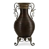 23 Decorative Leaf Urn Flower Vase Table Top Accent by CC Home Furnishings