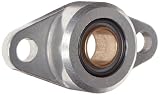 Spyraflo HF2-10M-B Self-Aligning, SAE-840 Oil Impregnated Bronze Bearing With Aluminum 2-Bolt Hole, 10 mm Inner-Diameter Housing-Flange